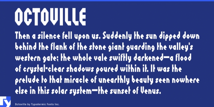 Octoville font preview