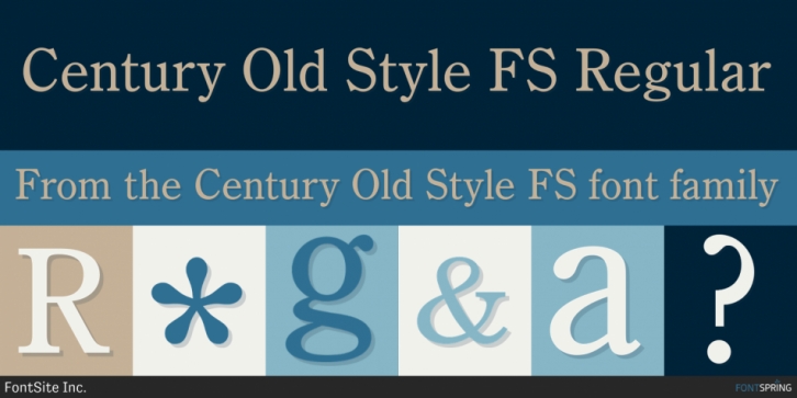 Century Old Style FS font preview