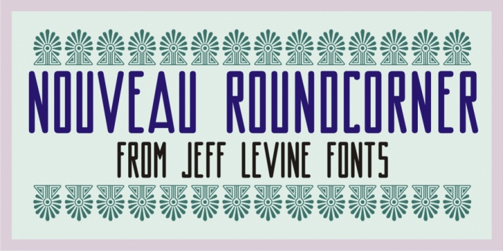 Nouveau Roundcorner JNL font preview