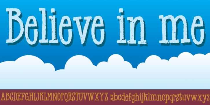 Believe in me font preview