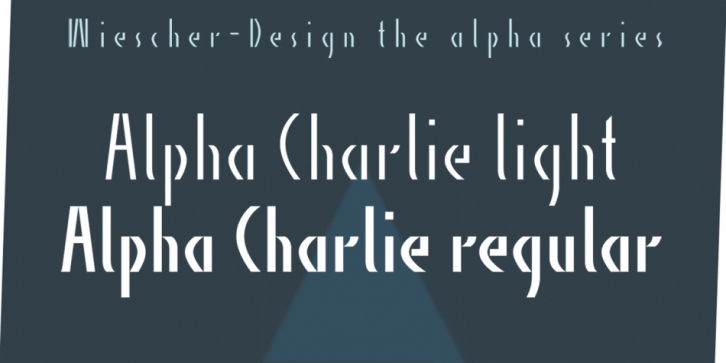 Alpha Charlie font preview