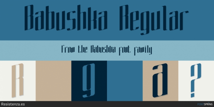 Babushka font preview