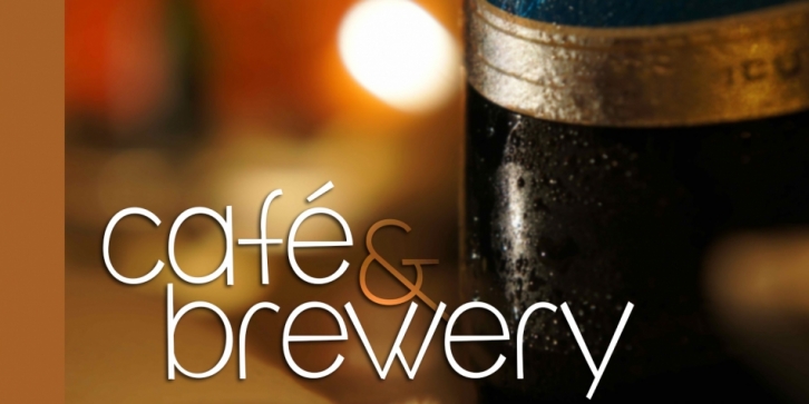 Cafe & Bewery font preview