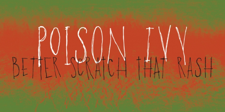 Poison Ivy font preview