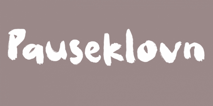 Pauseklovn font preview