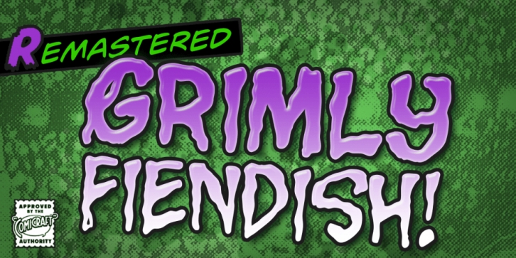 Grimly Fiendish font preview