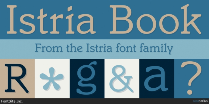 Istria font preview