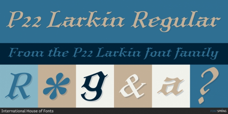 P22 Larkin font preview