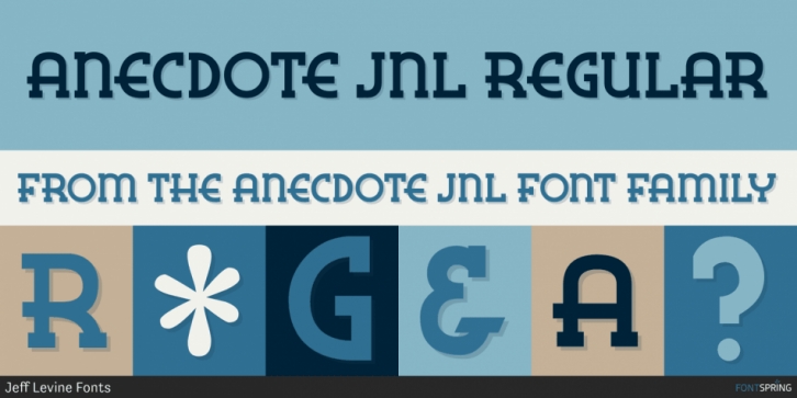 Anecdote JNL font preview