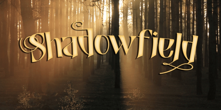Shadowfield font preview