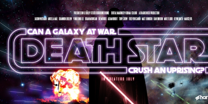 Death Star font preview