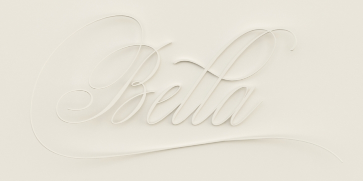 Bellissima Script font preview