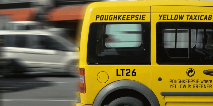 Taxicab font preview