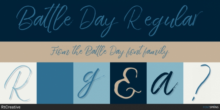 Battle Day font preview