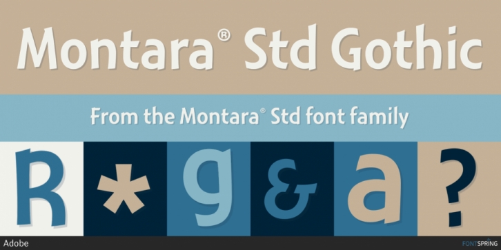 Montara Std font preview