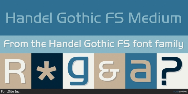 Handel Gothic FS font preview