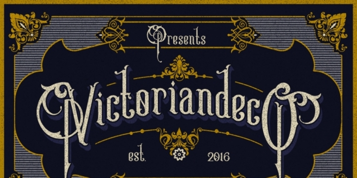 Victoriandeco font preview