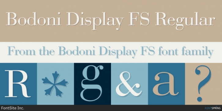Bodoni Display FS font preview
