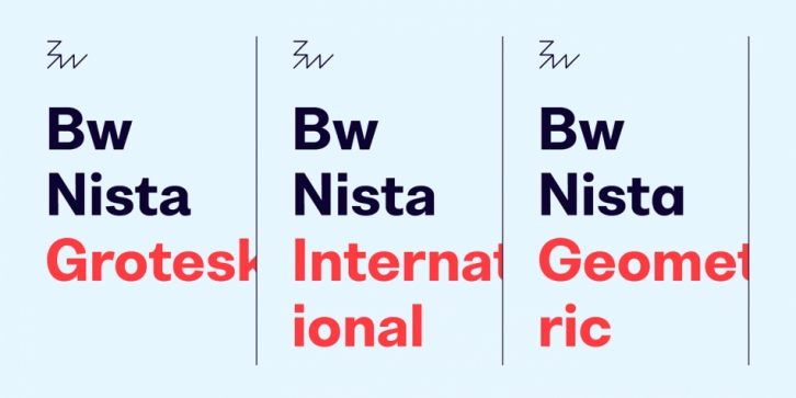 Bw Nista font preview