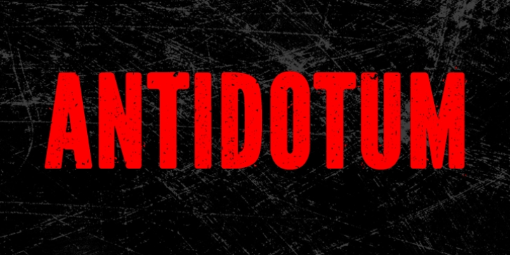 Antidotum font preview