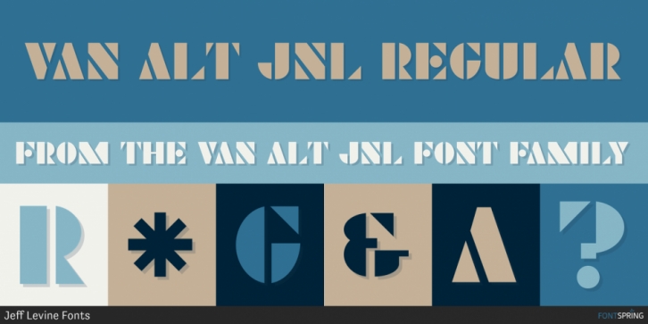 Van Alt JNL font preview