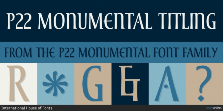 P22 Monumental font preview