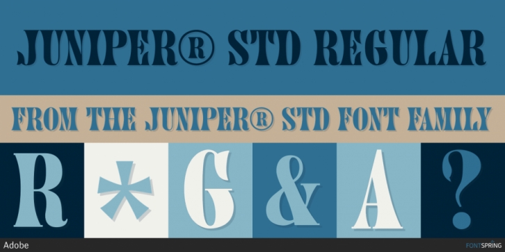 Juniper Std font preview