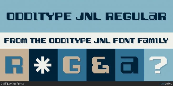 Odditype JNL font preview