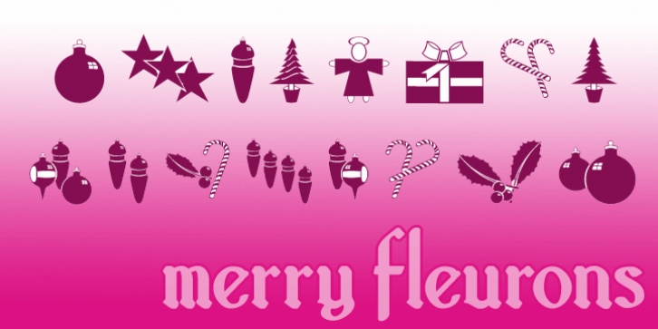 Merry Fleurons font preview