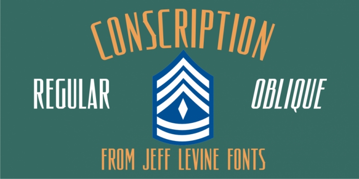 Conscription JNL font preview
