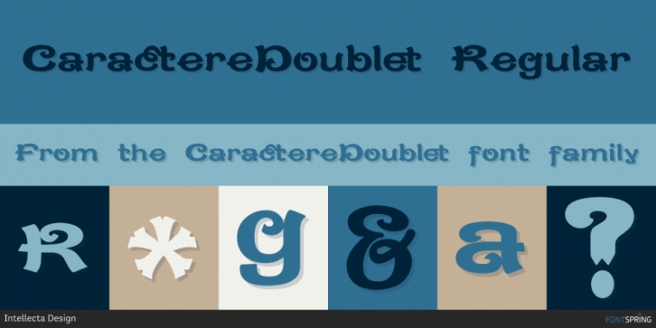 CaractereDoublet font preview