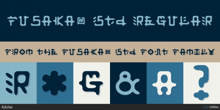 Fusaka Std font preview