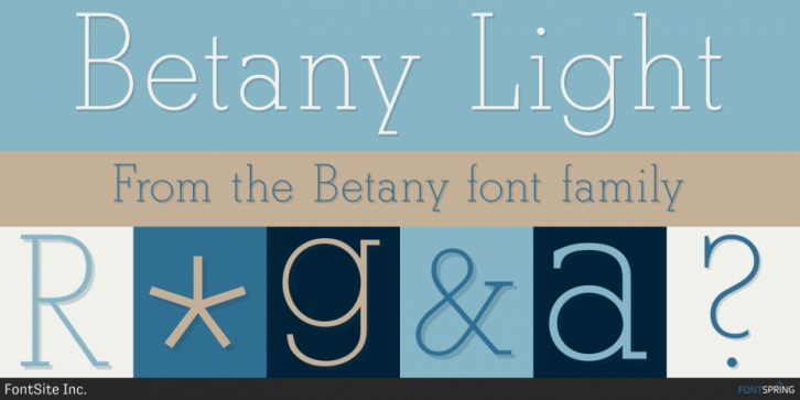 Betany font preview