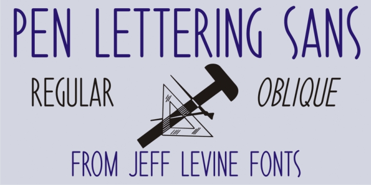 Pen Lettering Sans JNL font preview