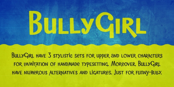 Bully Girl font preview