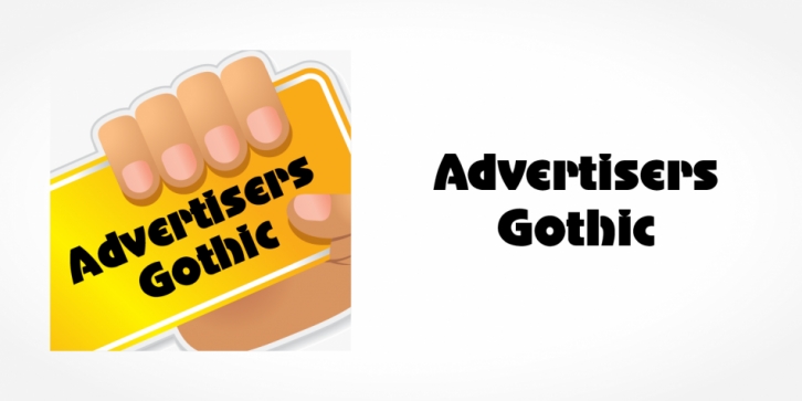 Advertisers Gothic font preview