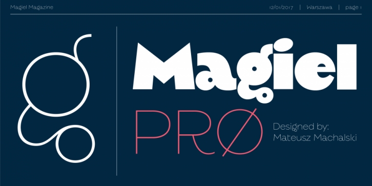 Magiel PRO font preview