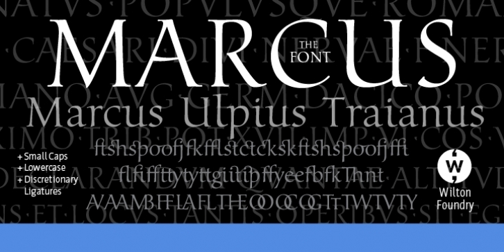 Marcus font preview