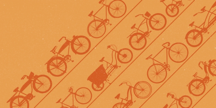 Bikes font preview