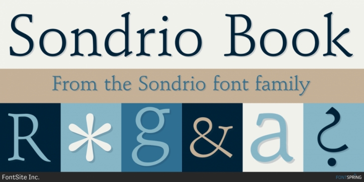 Sondrio font preview