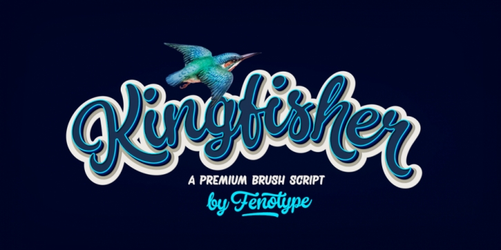 Kingfisher font preview