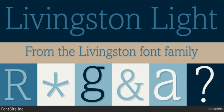 Livingston font preview