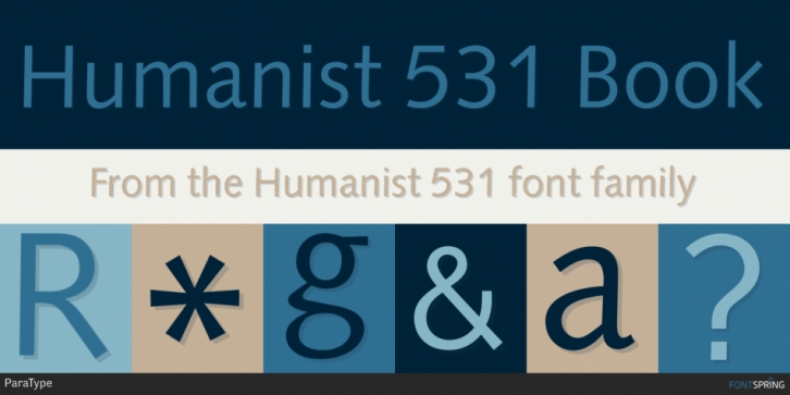 Humanist 531 font preview