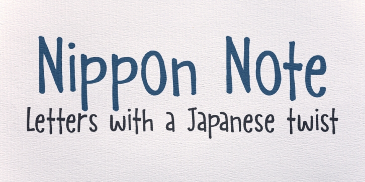 Nippon Note font preview