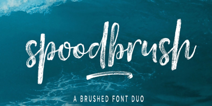 Spoodbrush font preview