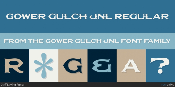 Gower Gulch JNL font preview