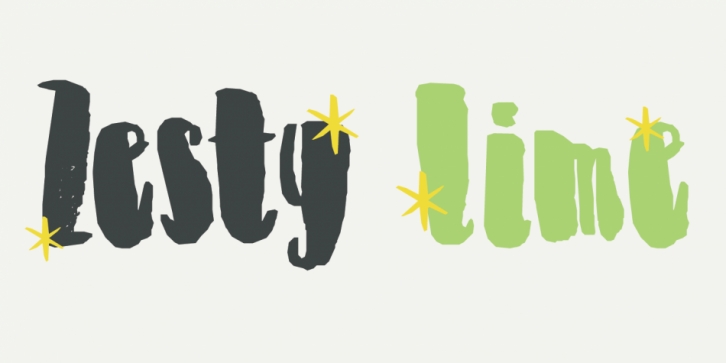 Zesty Lime font preview