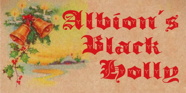 Albion's Black Holly font preview