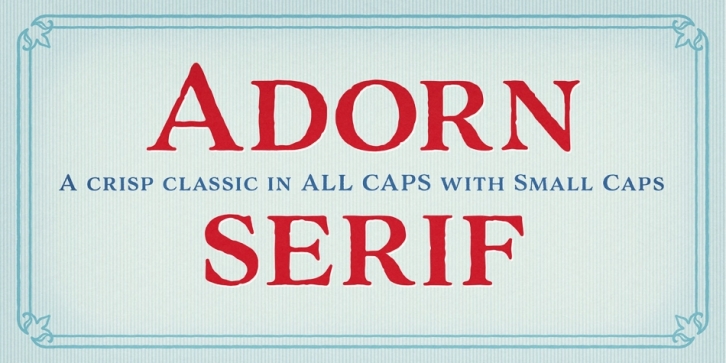 Adorn Serif font preview