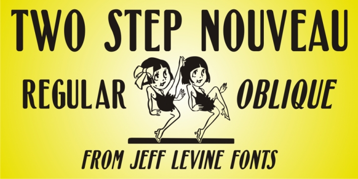 Two Step Nouveau JNL font preview